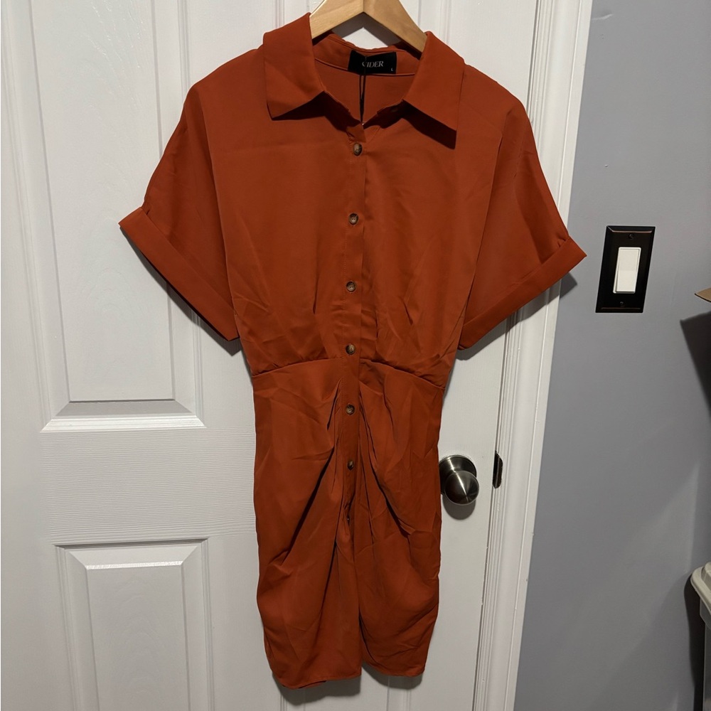 Cider Rust Orange Dress